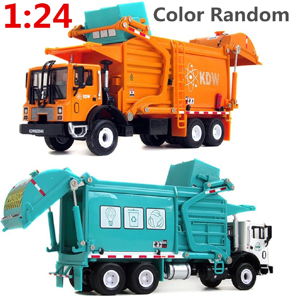 metal garbage truck toy