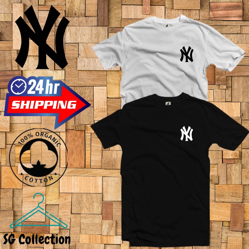 NY [KAIN SEJUK] T-Shirt Baju Streetwear Baju Shirt T Shirt Unisex Viral Shirt Men Women Baju Lelaki