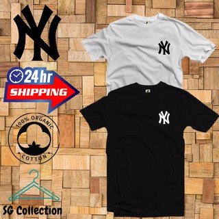 NY [KAIN SEJUK]  T-Shirt Baju Streetwear Baju Shirt T Shirt Unisex Viral Shirt Men Women Baju Lelaki