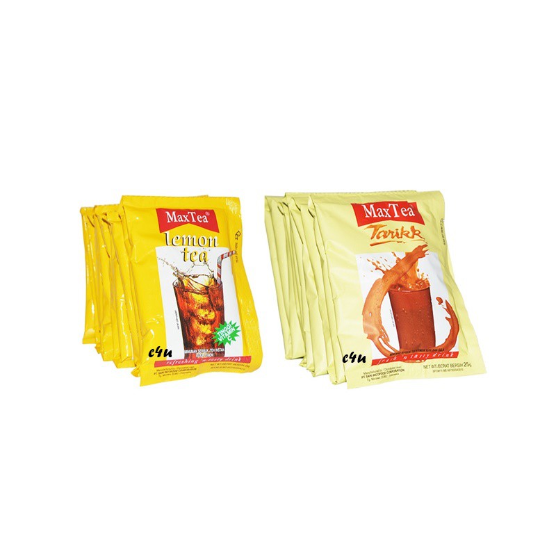 Maxtea - Pull And Lemon Tea - Renceng Packaging | Maxtea - Teh Tarik ...