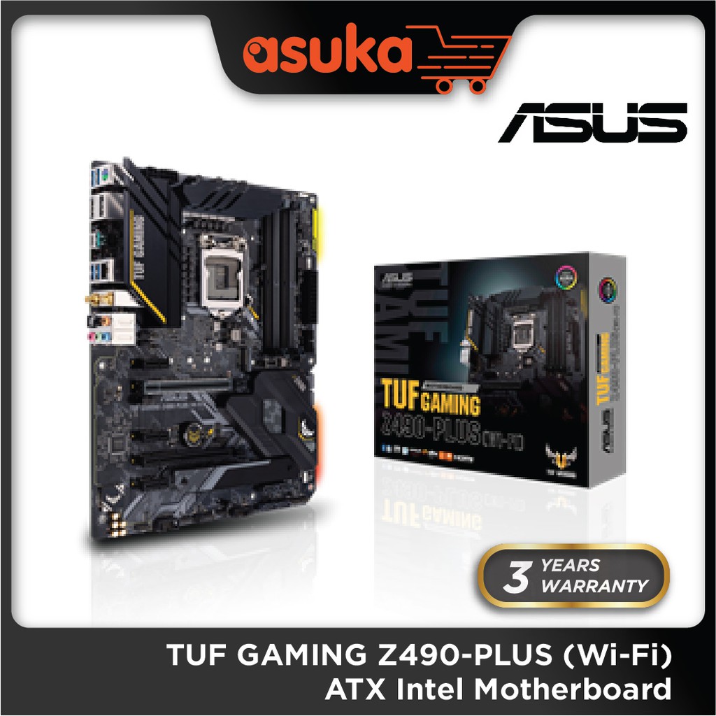 ASUS TUF GAMING Z490-PLUS (Wi-Fi) ATX Intel Motherboard # LGA1200