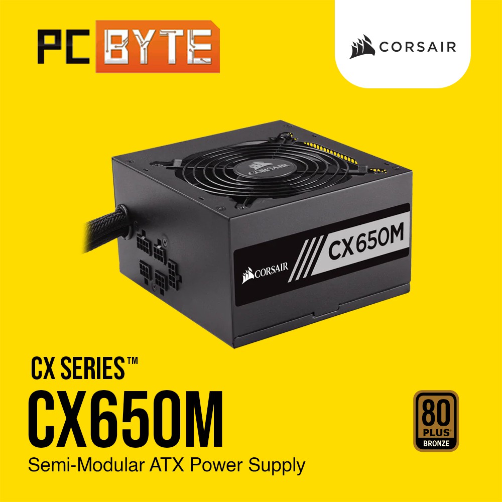 Corsair CX650M — 650 Watt 80 PLUS Bronze Modular ATX PSU | Shopee Malaysia