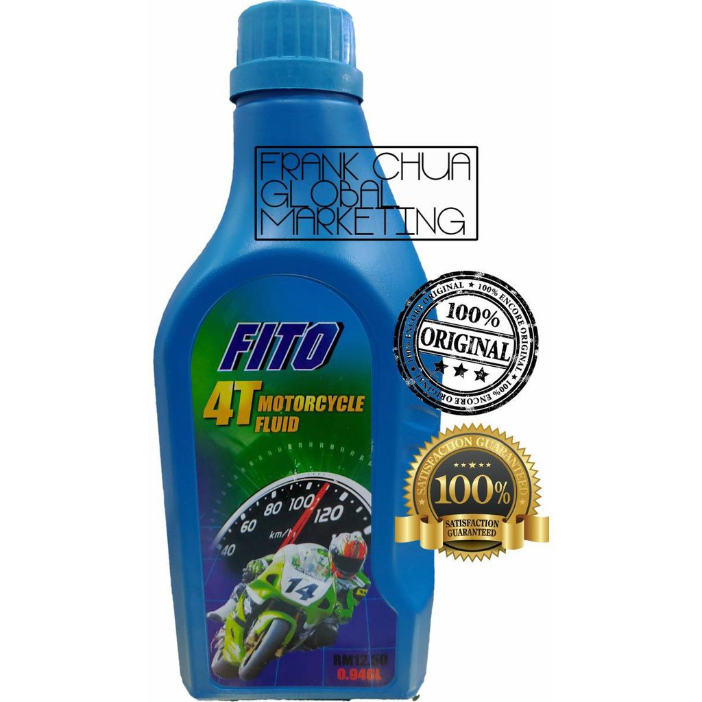 FITO 4T MOTORCYCLE FLUID 0.946L MINYAK HITAM 4T (BUATAN MALAYSIA 