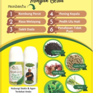 Ubat Gastrik Gerd Anxiety Berkesan🔥Minyak Gesta🔥  Shopee 