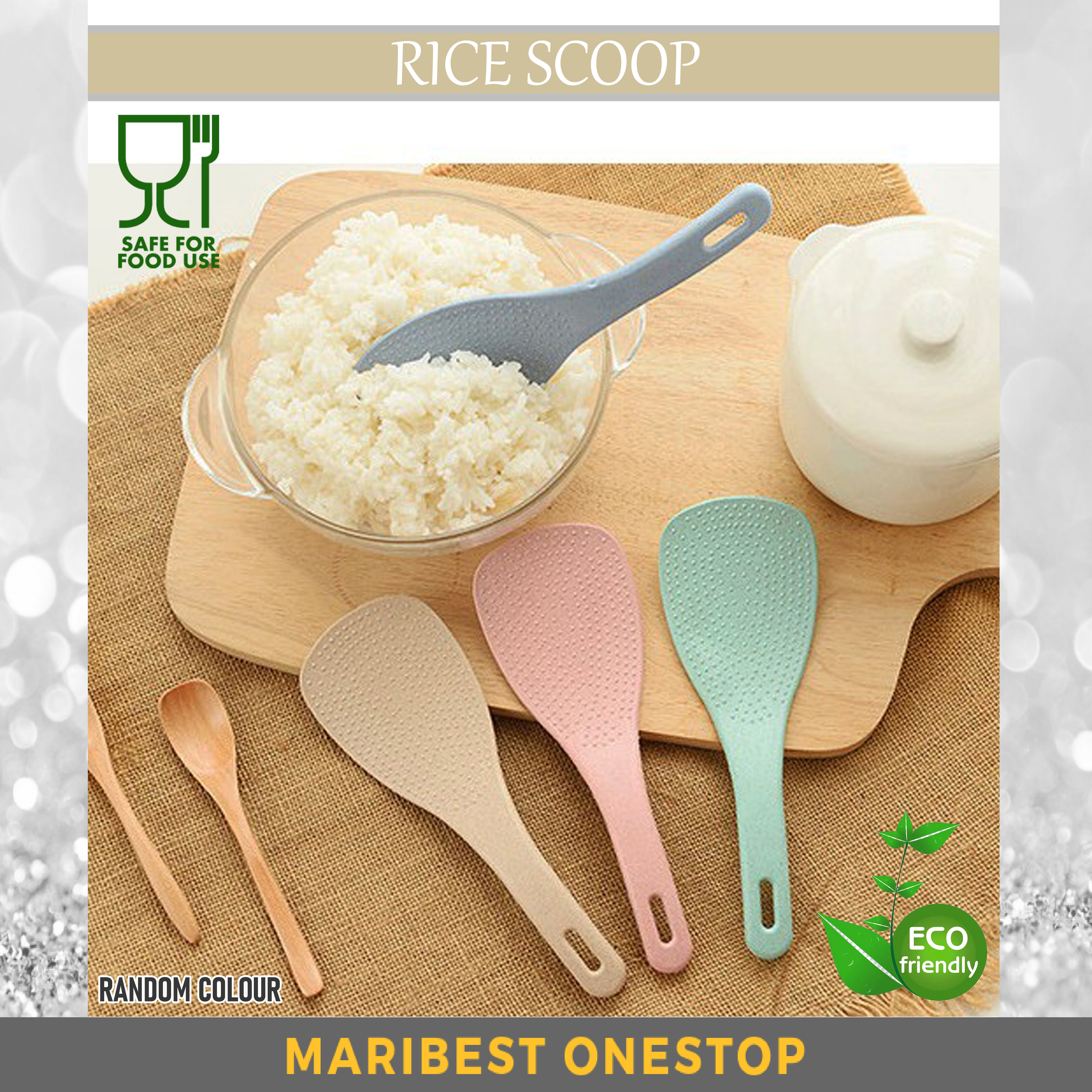 RICE SPOON Food Grade Non-stick Rice Scoop Hanging Rice Paddle Sudu Nasi Sudu Lauk Rice Shovel