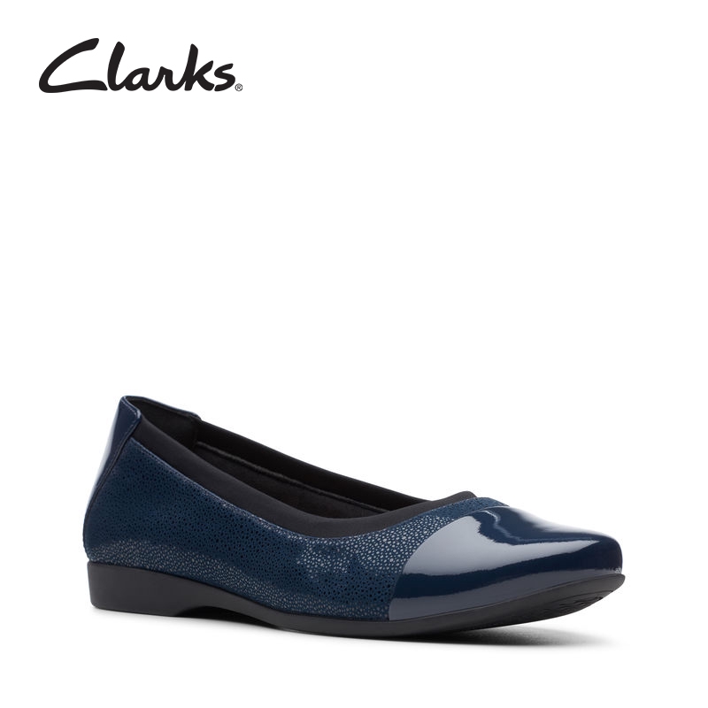 navy flat shoes