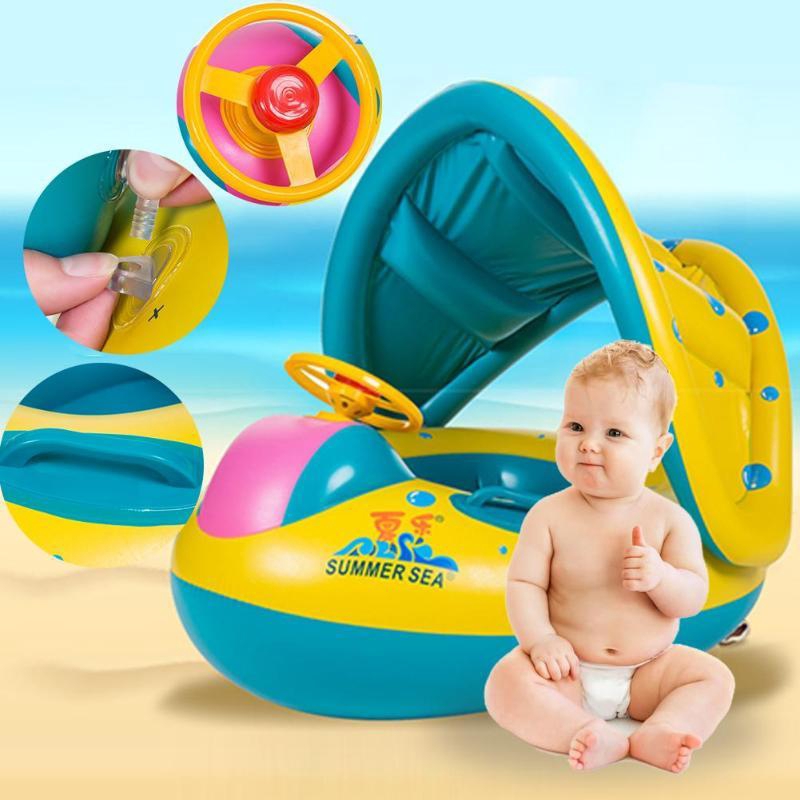 baby swim float with shade