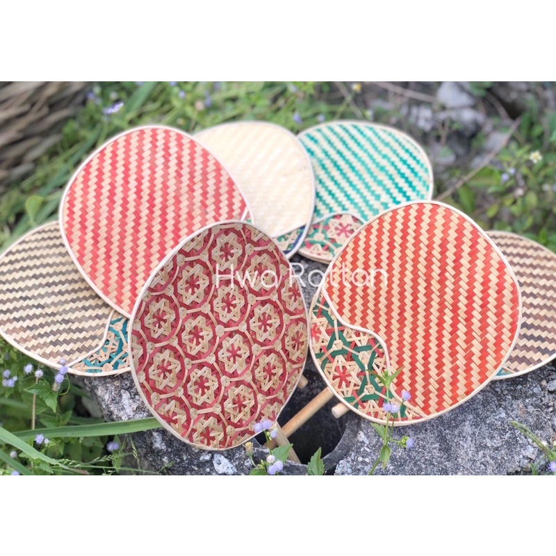 Kipas buluh bamboo manual hand fan / Relax chill kipas satay