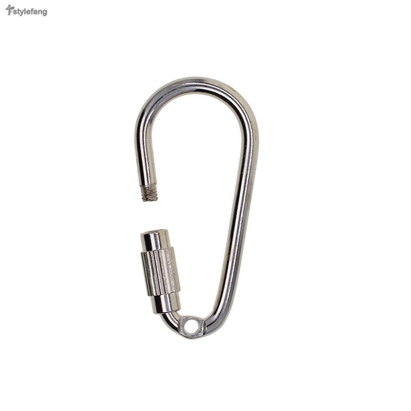 10PCS Carabiner Clip Snap Spring Clasp Hook Keyring Camping Carabina Karabiner