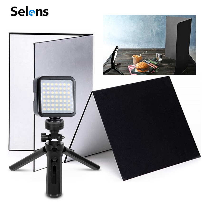 Selens Studio Photo Shooting Kit 49LED Light Photography Lighting