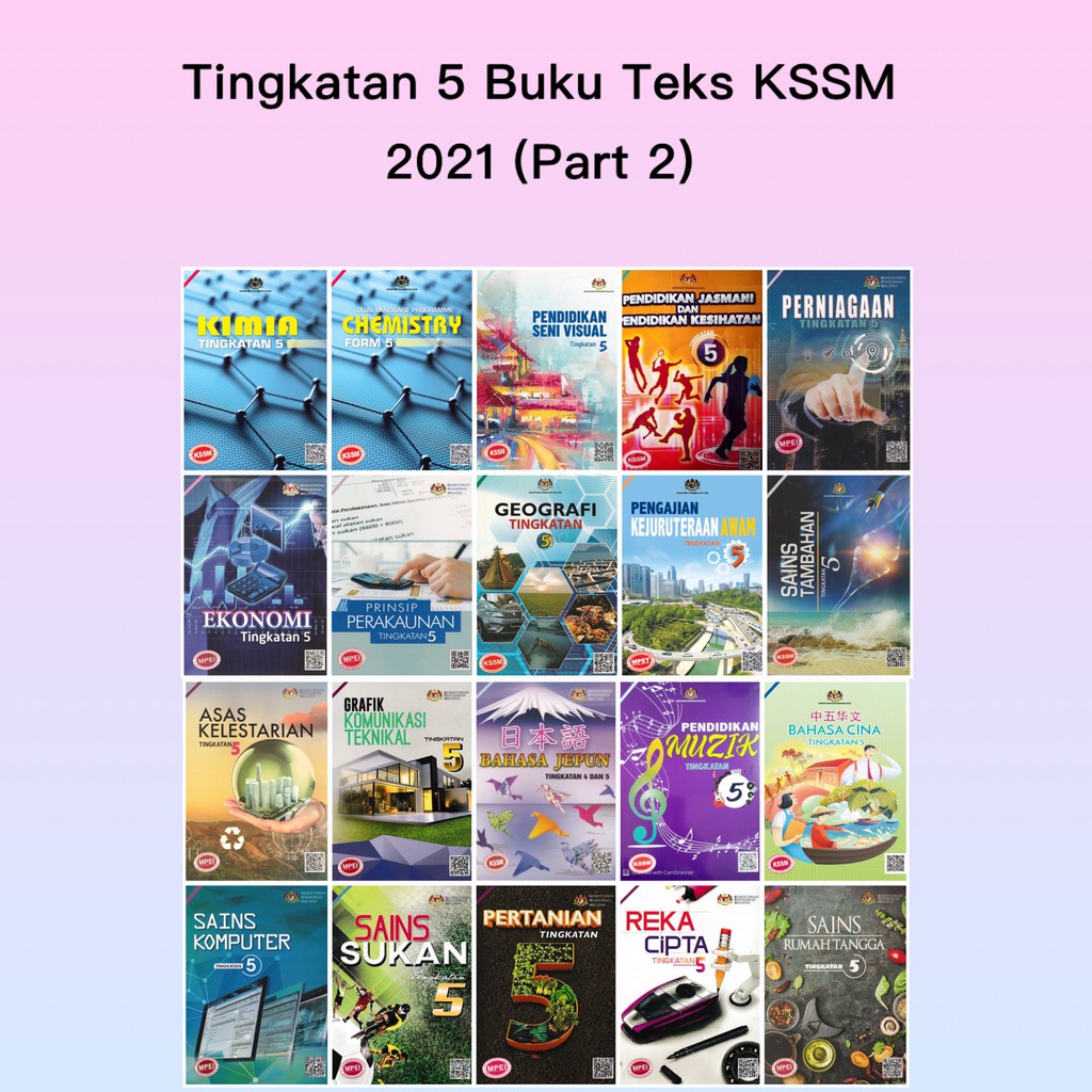 New Format 2021 Buku Teks Tingkatan 5 Kssm 2021 Form 5 Textbook Part 2 Shopee Malaysia