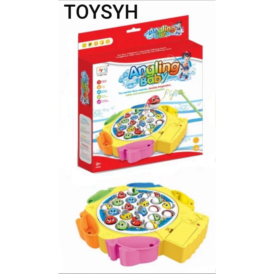SYH ELECTRONIC FISHING GAME ROTATING MUSICAL TOY SET