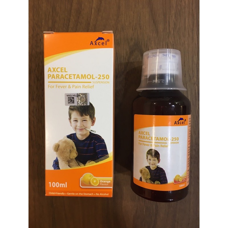 Original Axcel Paracetamol 250 Orange Flavour 100ml Shopee Malaysia