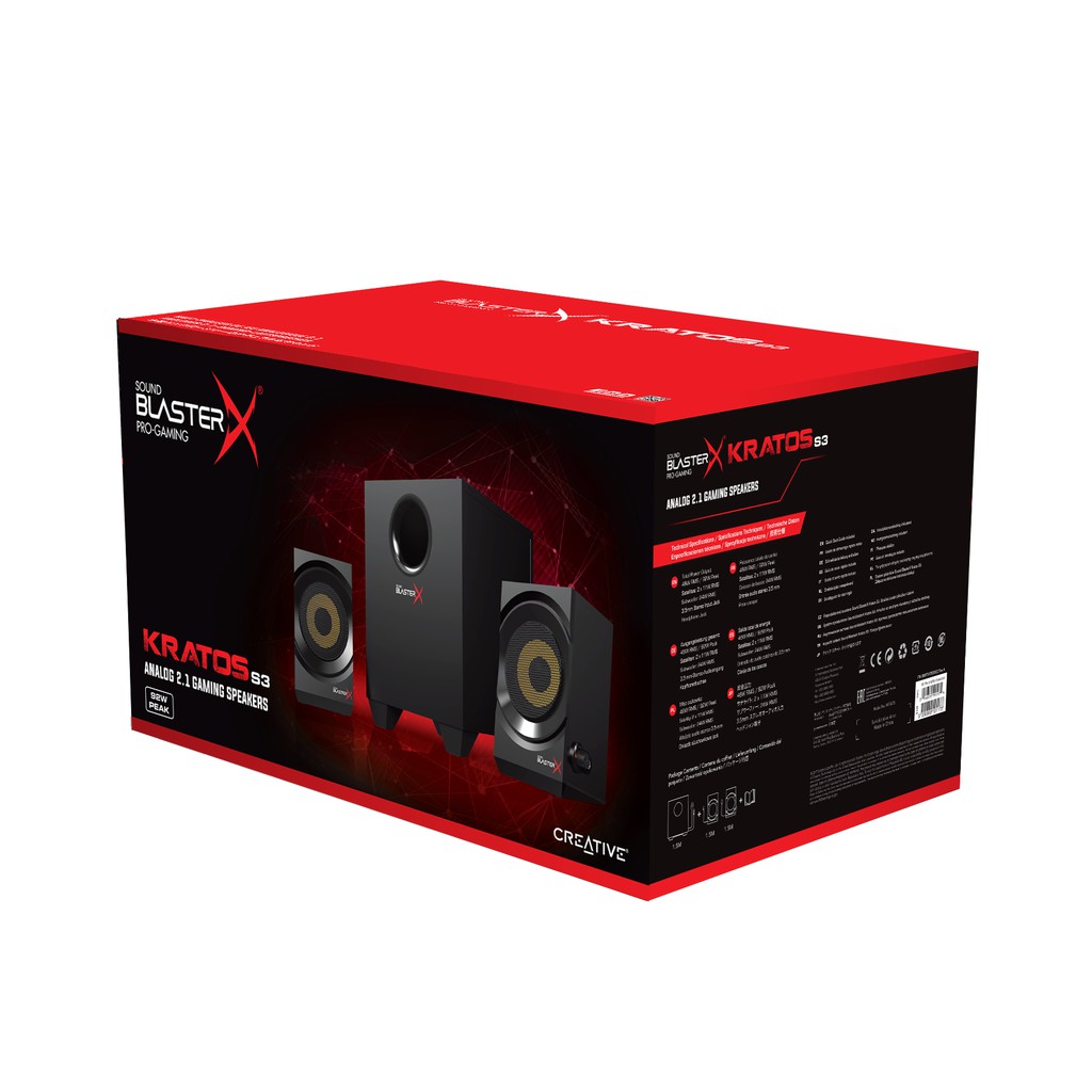 creative sound blaster x kratos s3 2.1 gaming speakers