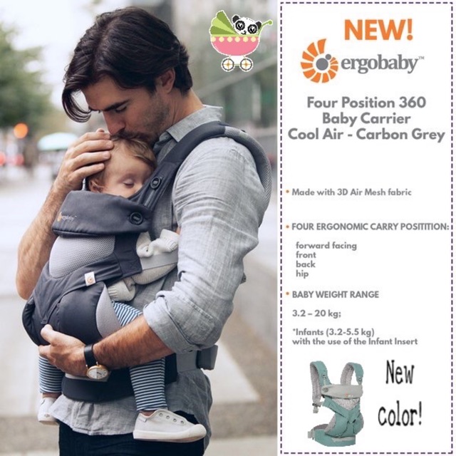 ⚡️SALE⚡️READY STOCK Ergobaby 360 Cool Air Mesh baby carrier 100% ORIGINAL |  Shopee Malaysia