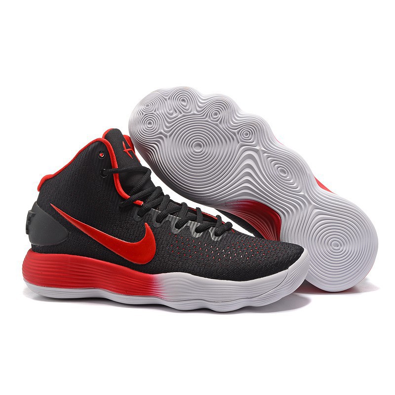 hyperdunk black and red