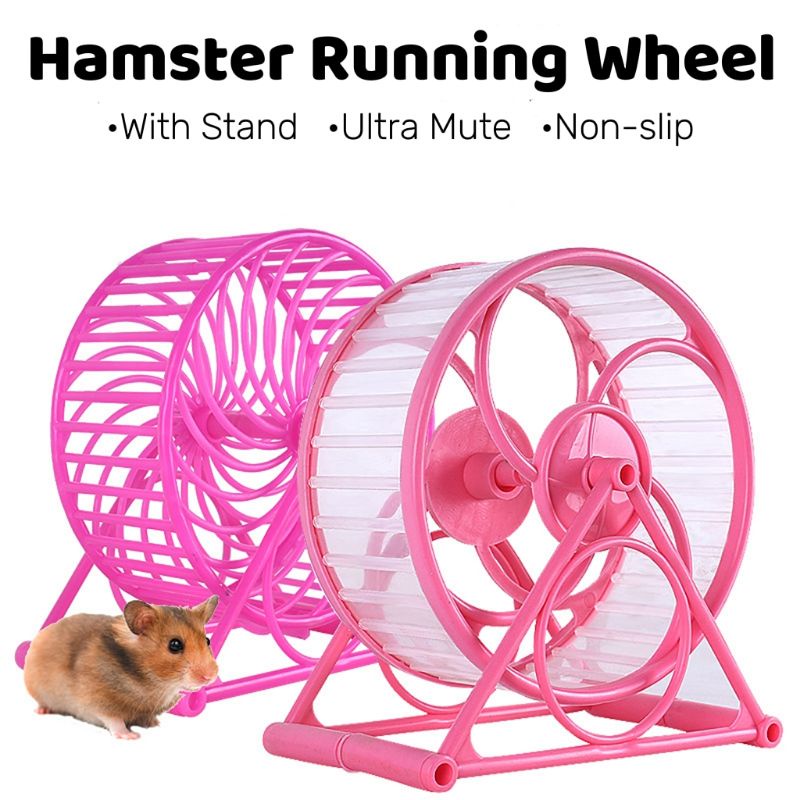 Pets Running Sports Exercise Wheel Jogging Wheel Hamster Rat Gerbil Silent Spinner Silent Runner Toy 14cm POPETPOP Silent Hamster Wheel 