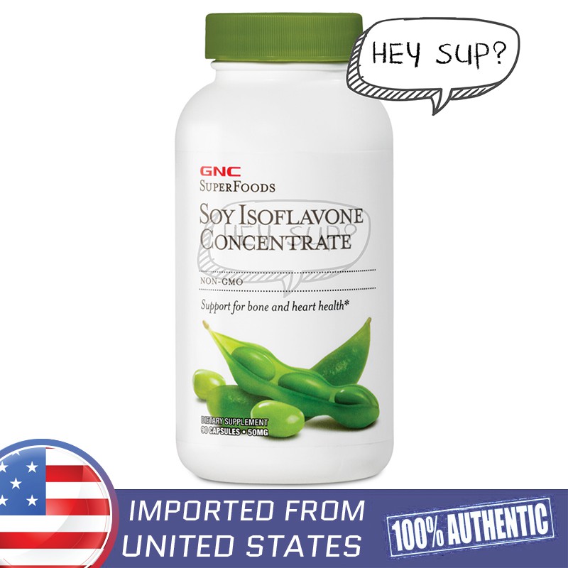 GNC SuperFoods Soy Isoflavone Concentrate 50mg 90 capsules Shopee