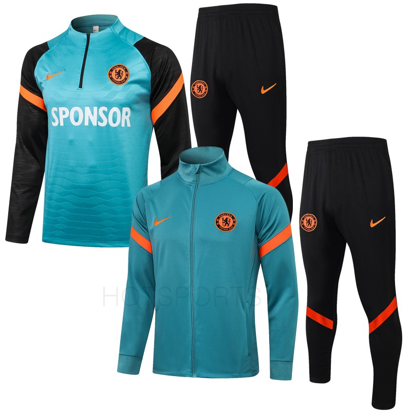 21 22 Chelsea Halfzip Long Zip Blue Football Tracksuit Mens Trainning Set Soccer Sportwears S To 2xl Shopee Malaysia