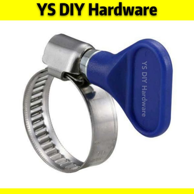 2pcs Iron Butterfly Hose Clamp Clip Besi Paip Getah 鐵水喉夾 Shopee Malaysia