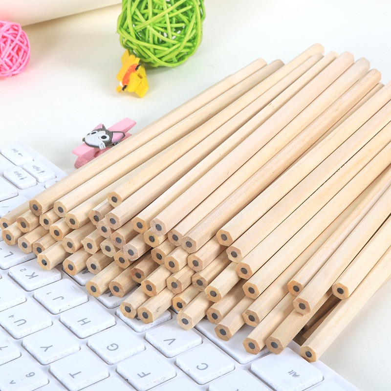 1 pc Eco-friendly Natural Wood Pencil HB Black Hexagonal Non-toxic Standard Pencil Cute Stationery Office School Supplies