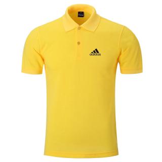 yellow adidas polo shirt