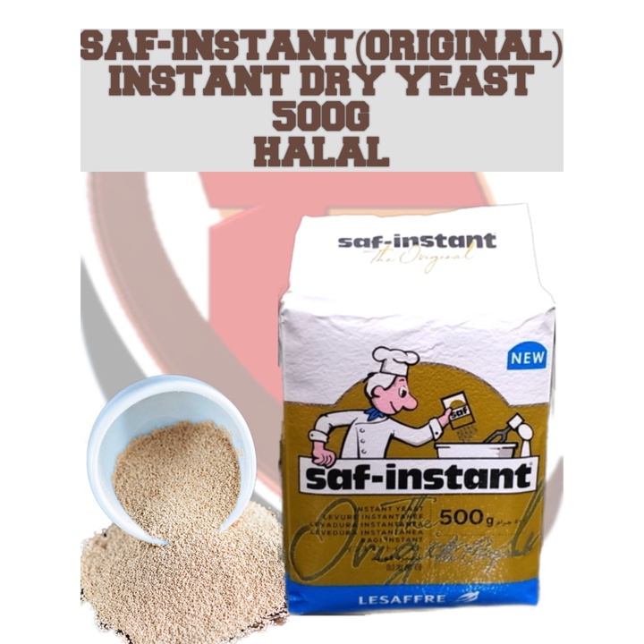 SAFINSTANT YEAST THE ORIGINAL HALAL IBU ROTI 500G Shopee Malaysia