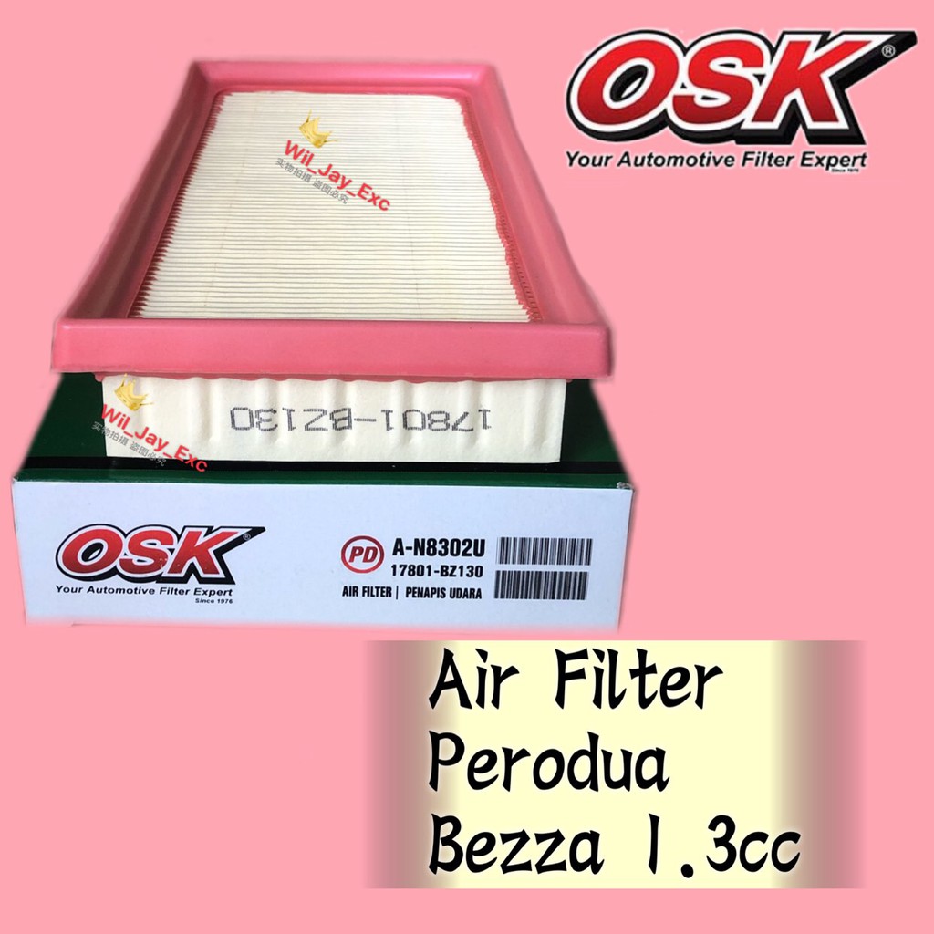 Osk A N U Air Filter Bezza Cc A U Shopee Malaysia