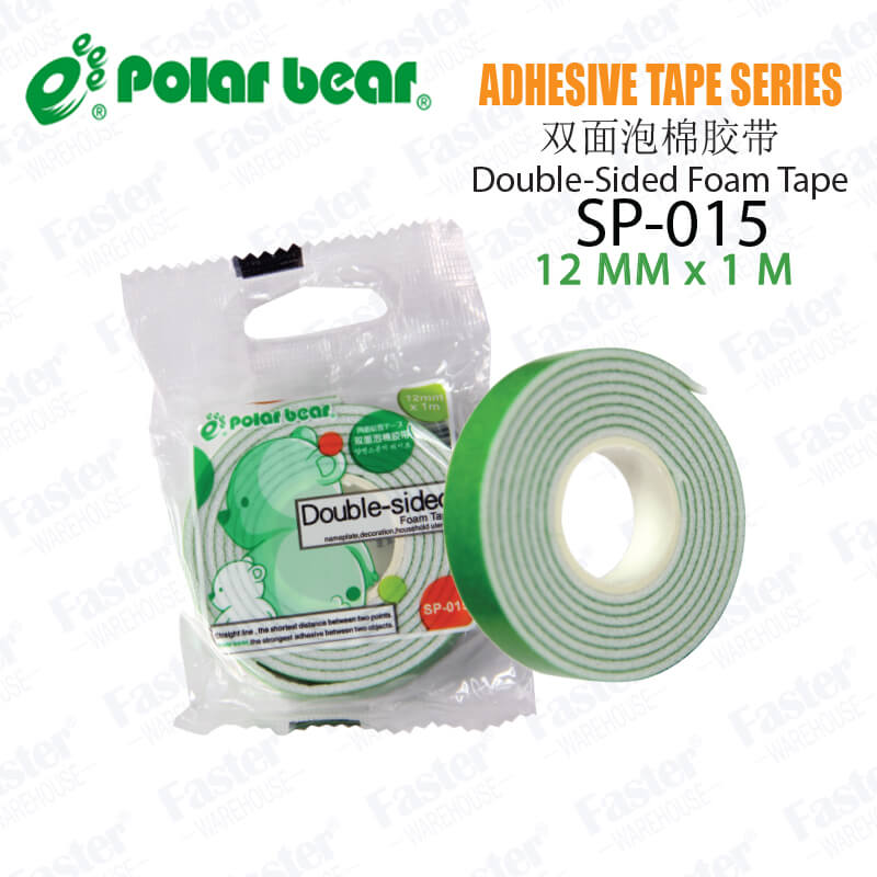 Polar Bear Sp 015 Double Sided Foam Tape 12mm 1m 6 Pcs