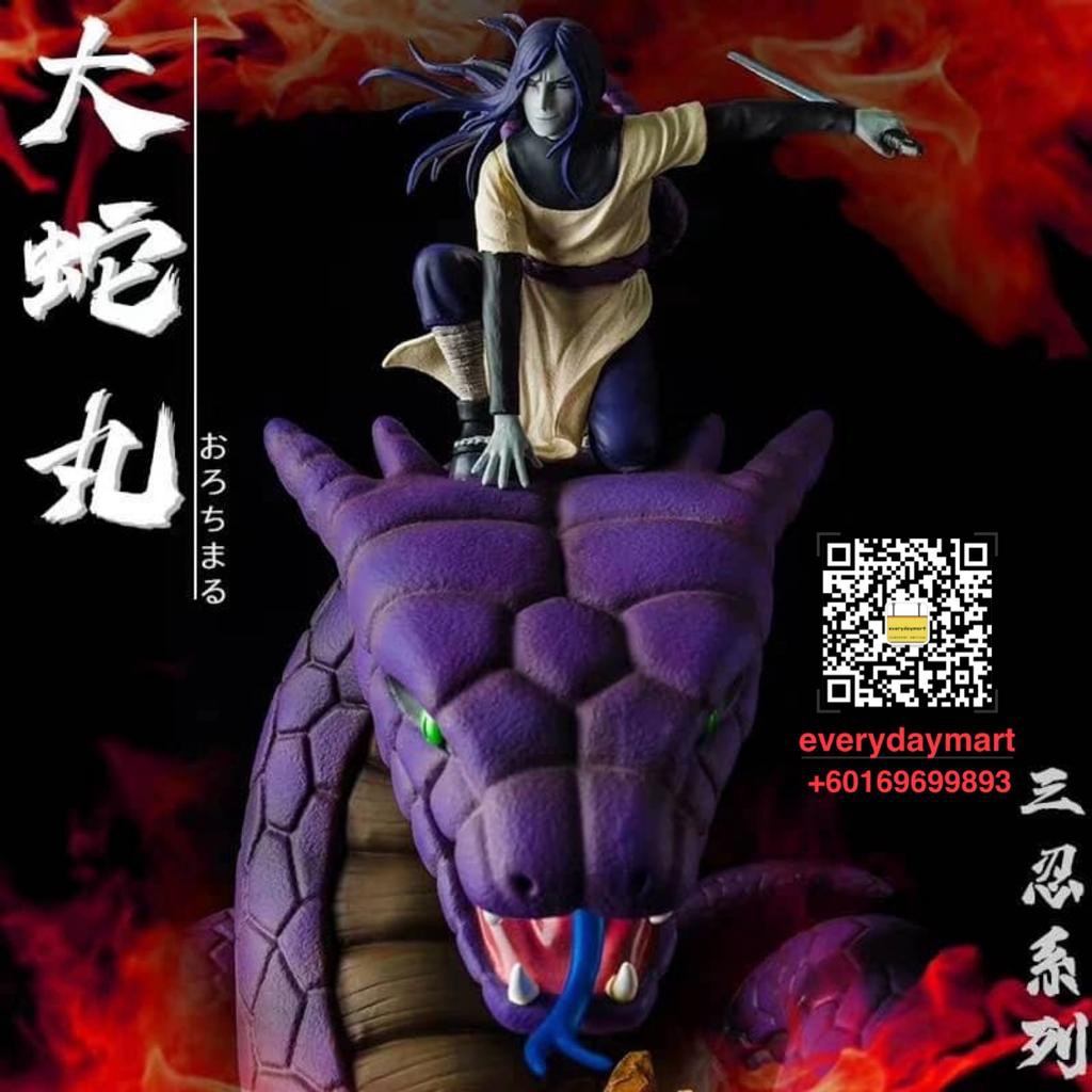 Naruto Orochimaru Konohagakure S Legendary Sannin Sasuke Uchiha Statues Gk Action Figure 火影忍者大蛇丸 木叶三忍万蛇str手办雕像超大gk大型 Shopee Malaysia