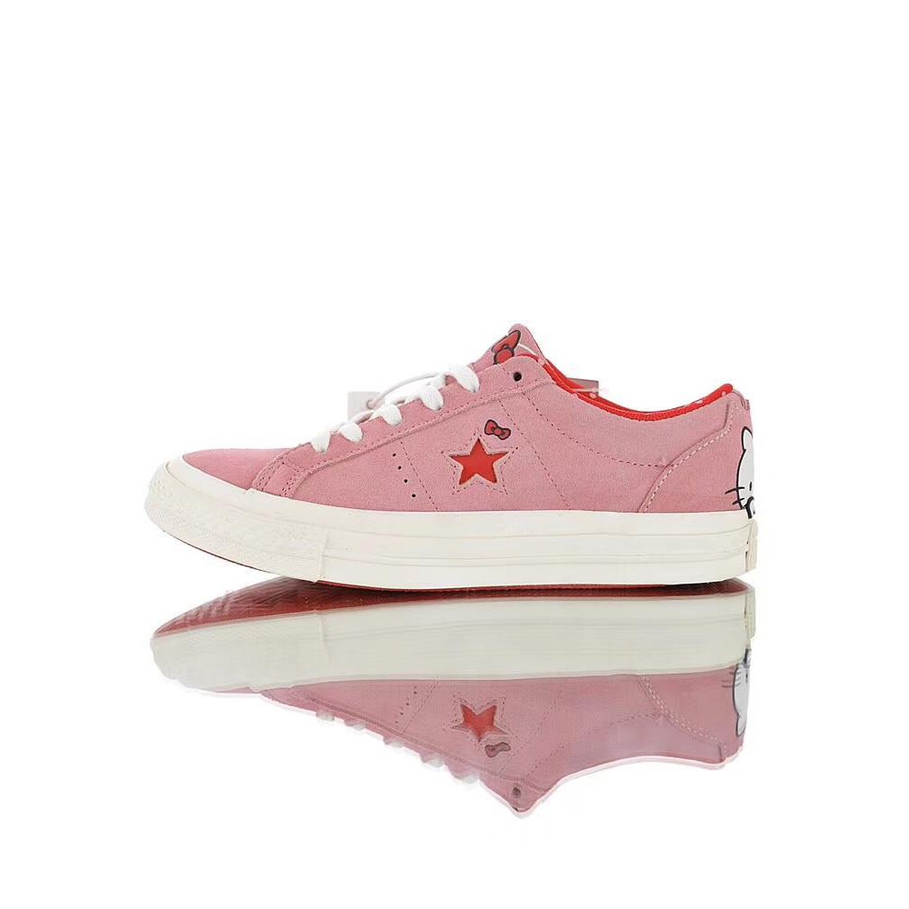 converse x hello kitty one star suede low top