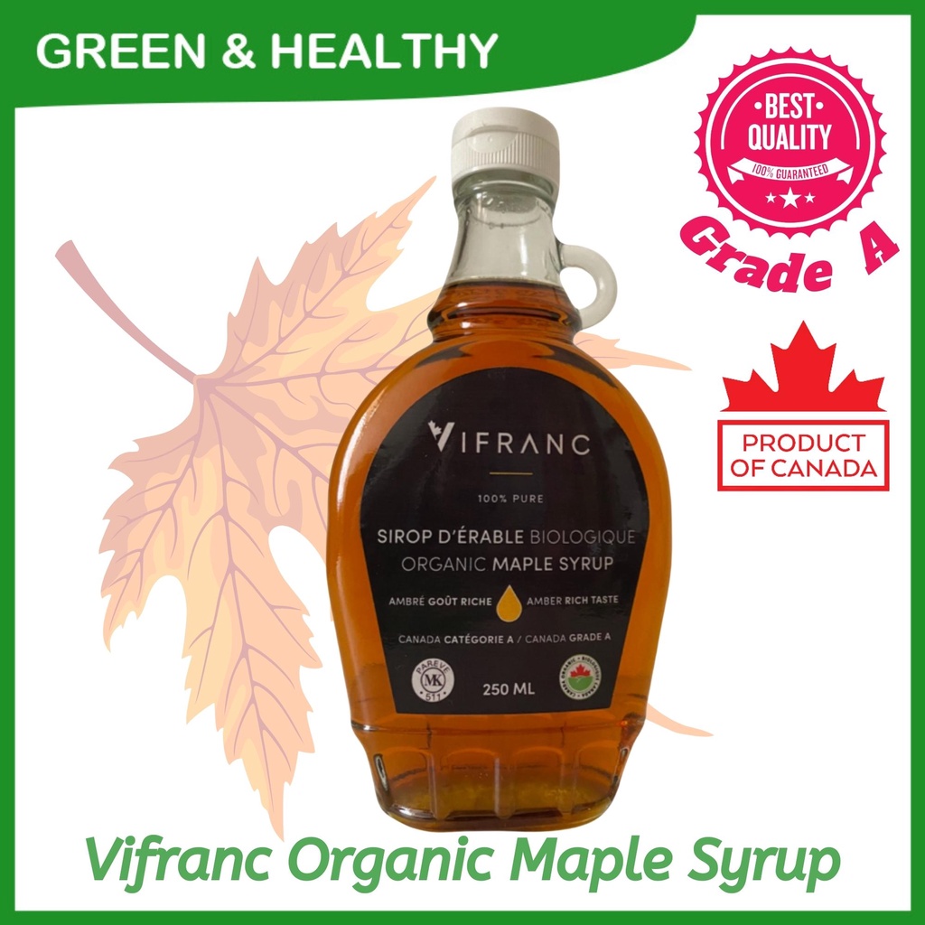 {NEW} VIFRANC Health Paradise Organic Maple Syrup 250ml (Grade A)