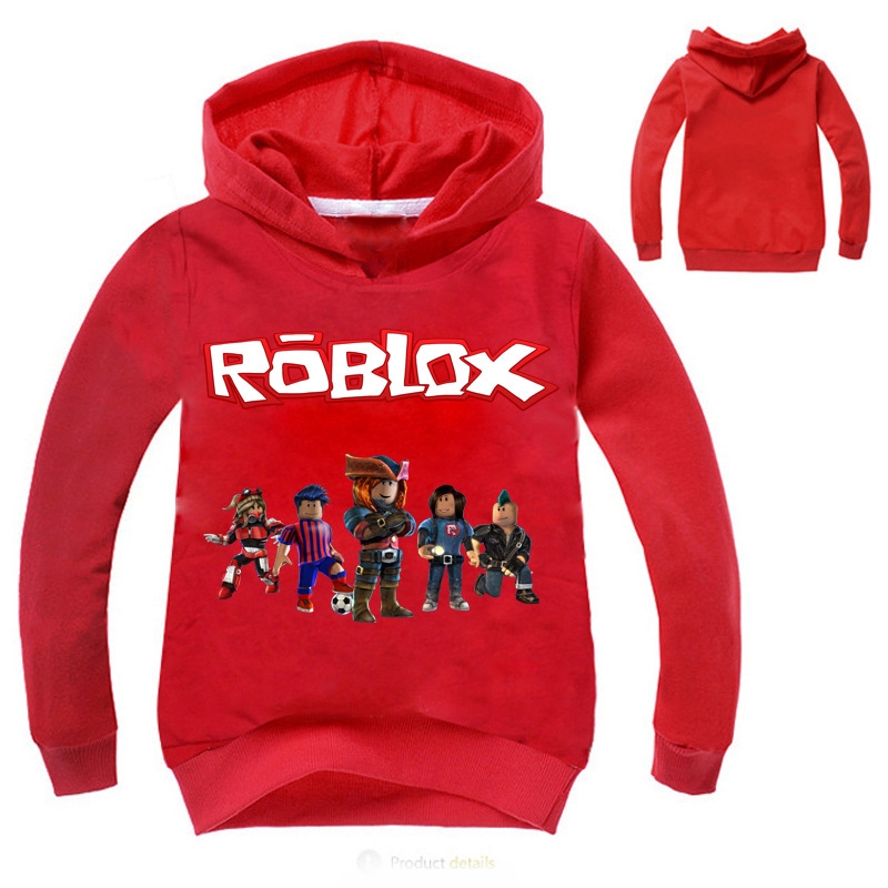 Roblox Red Nose Day Kids Hoodies Long Sleeve Hoodies For Boys And Girls Summer Casual Tops Shopee Malaysia - red slogoman hoodie roblox