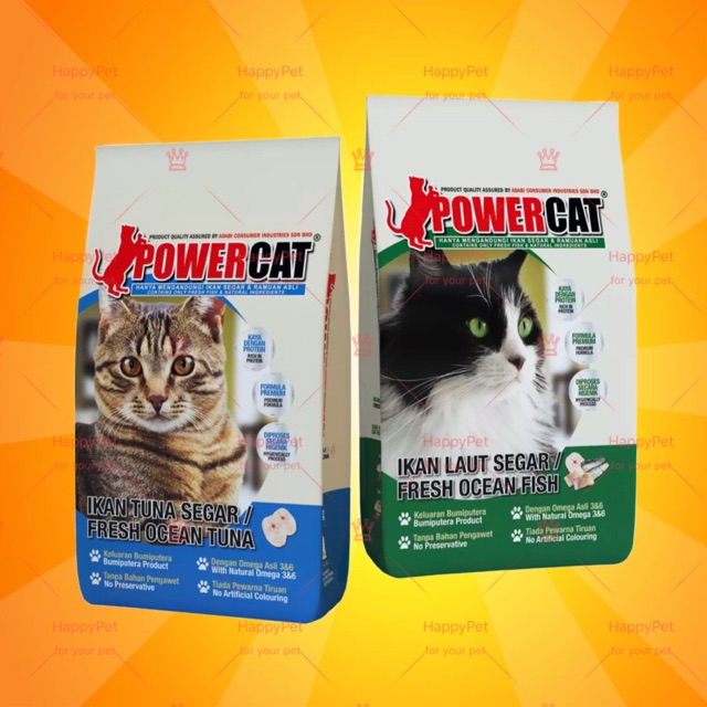 Powercat Power Cat Tuna Ocean Fish 7kg Makanan Kucing Cat Food