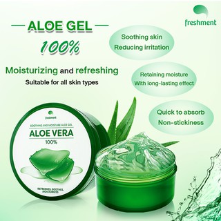 [OFFICIAL] 300ml Freshment Soothing & Moisture 100% Aloe Vera Gel ...