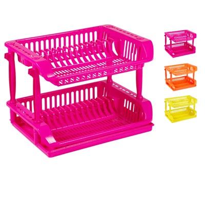 Felton Double Layer Dish Drainer Rak Pinggan Pink Shopee Malaysia