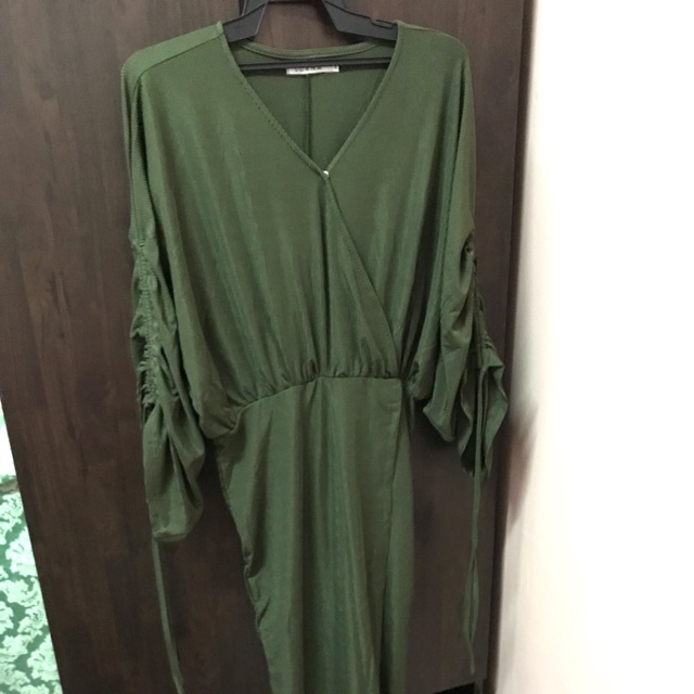 lubna drawstring wrap dress