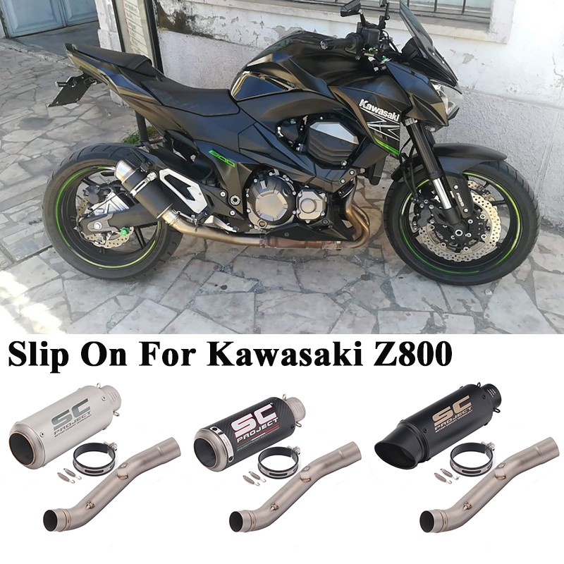 READY STOCK For Kawasaki Z800 Motorcycle SC Project Exhaust Modified ...