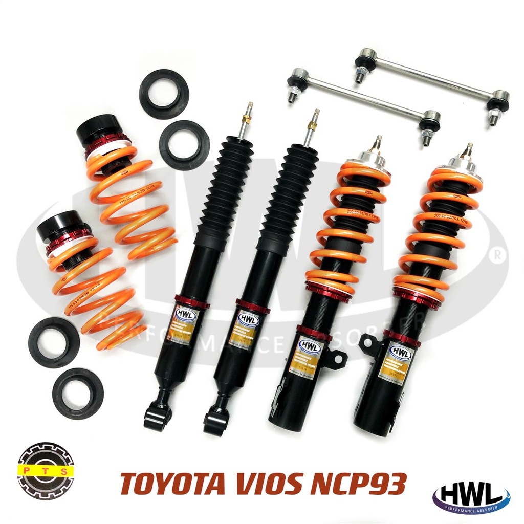 TOYOTA VIOS NCP93 HWL Adjustable Absorber PTSTYRE ST1 Hi Low Soft Hard Bodyshift Absorber [100% NEW] [100% ORIGINAL]