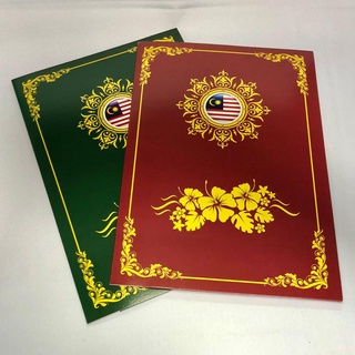 Certificate Holder A4 File (Hard & Soft Cover) Certificate Folder Sijil ...