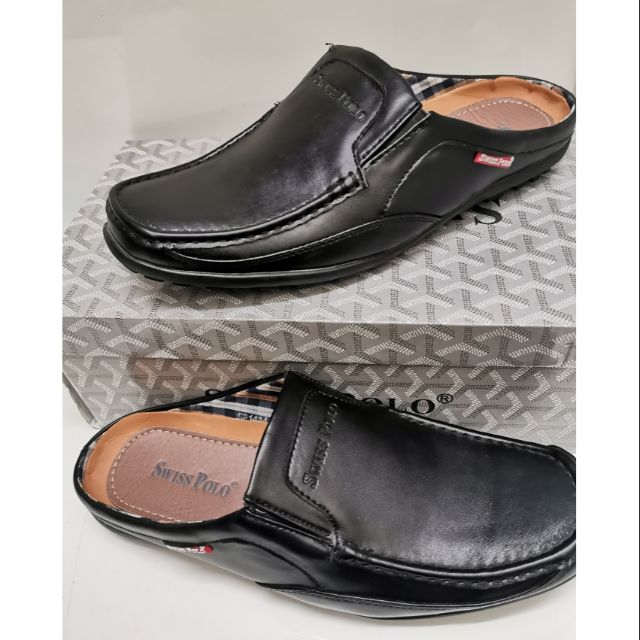 Ready stock swiss polo Men�s half cut shoes 1484