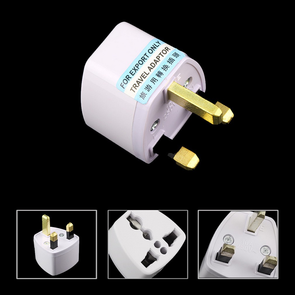 EU USA Australia to UK AC Power Travel Plug Adapter Socket Shopee Malaysia