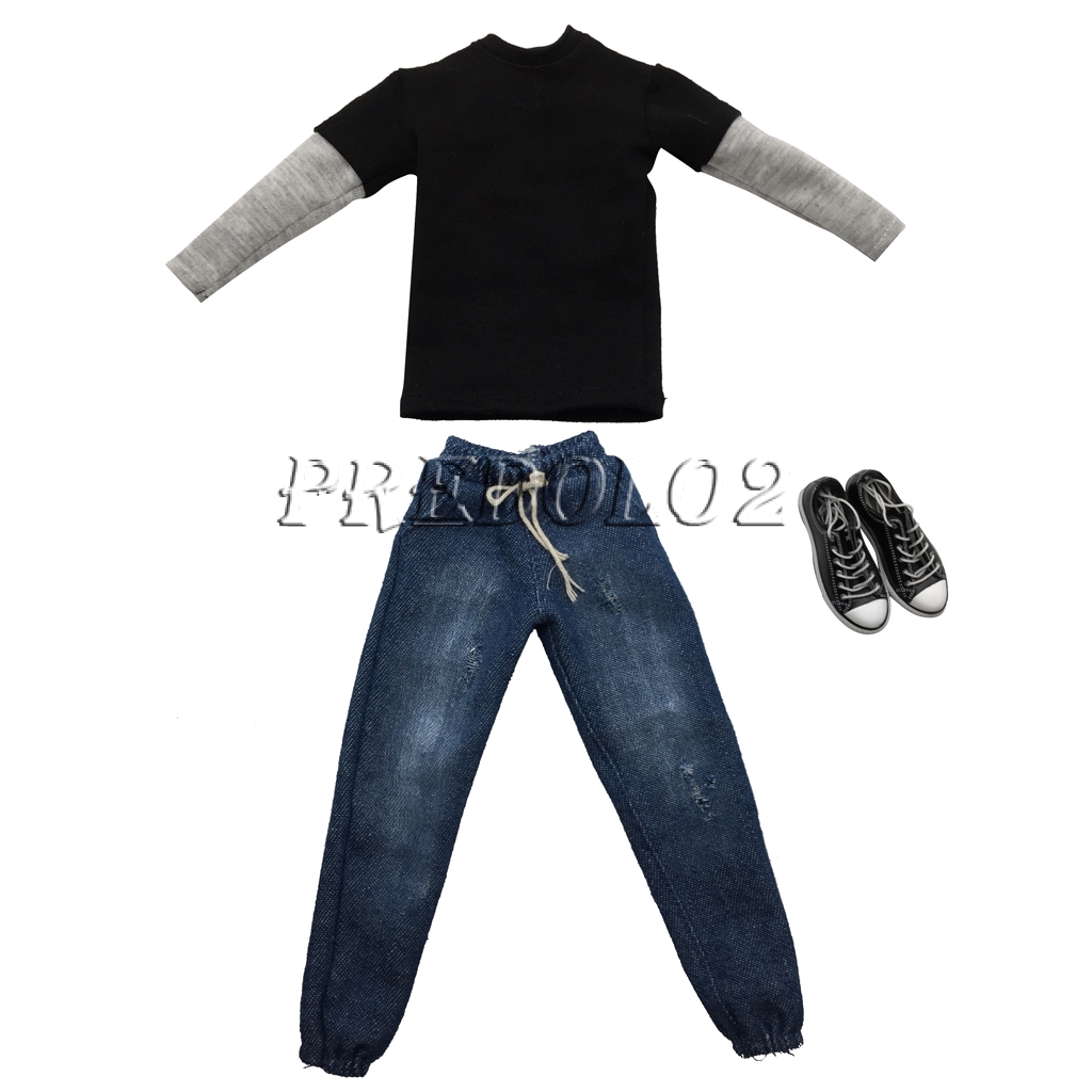 1//6 Scale Tee White Short Sleeves T-Shirt Captain America For 12/" Action Figure