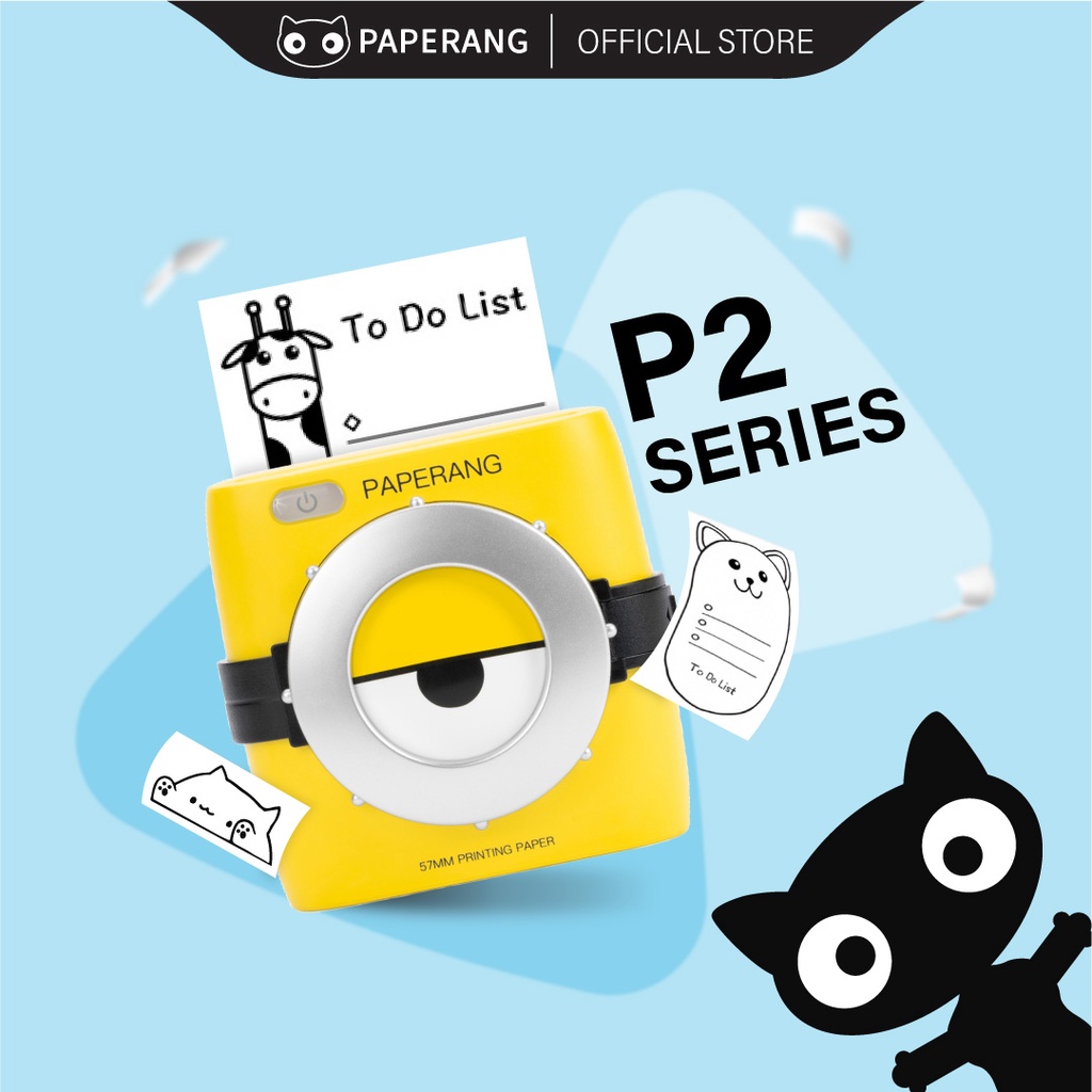 Paperang P2 thermal printer mini printer wireless label  portable printer bluetooth inkless printing photo printer