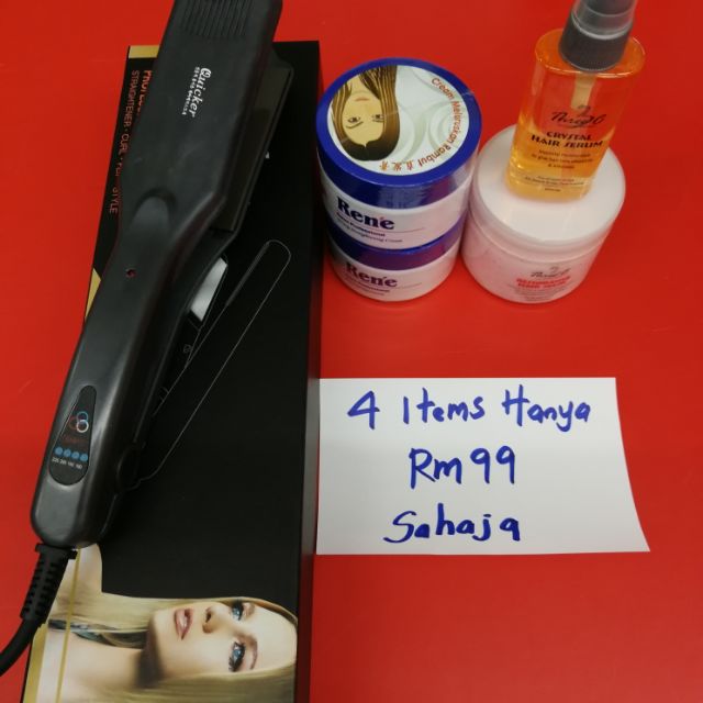 PROMOSI 4 ITEM HANYA RM99 MESIN IRON UBAT LURUS RAMBUT PROMOSI 4 ITEM HANYA RM99 MESIN IRON UBAT LURUS RAMBUT