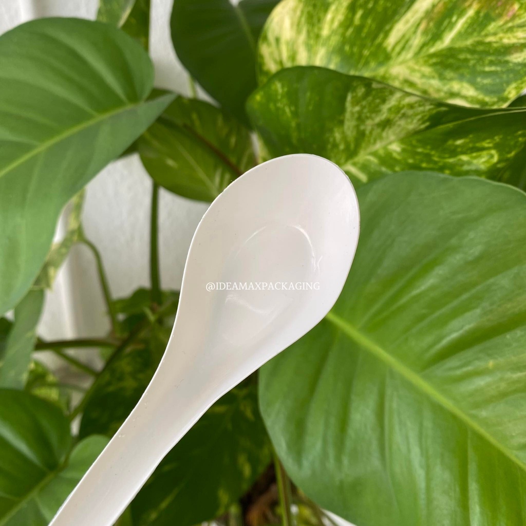 Disposable Big Spoon (100pcs) White Shopee Malaysia