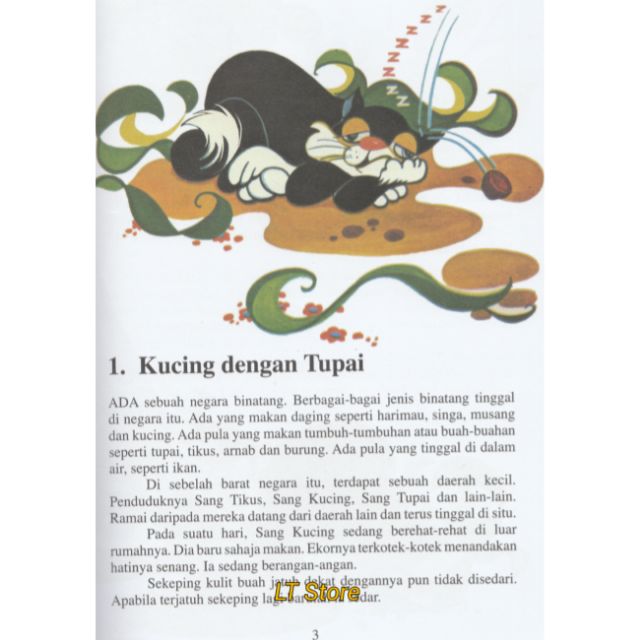 Buku Cerita - Kucing Dengan Tupai