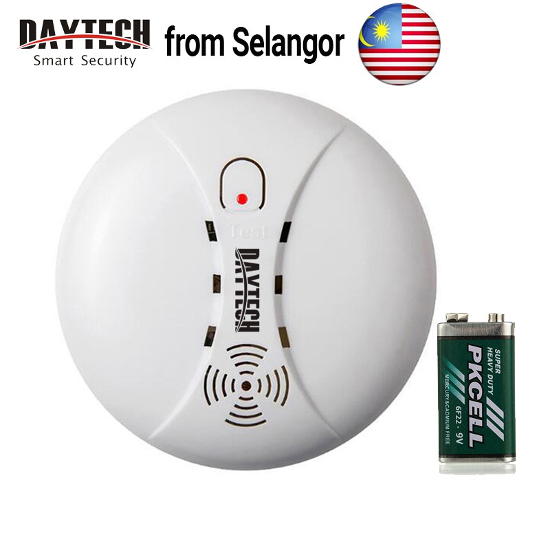 Daytech Smoke Detector Sensor Independent Wireless Fire Smart Alarm