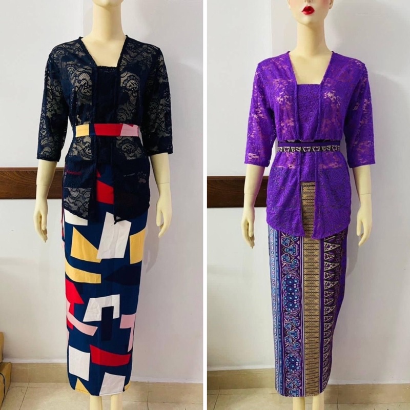 Baju Set Kebaya Lace | Shopee Malaysia