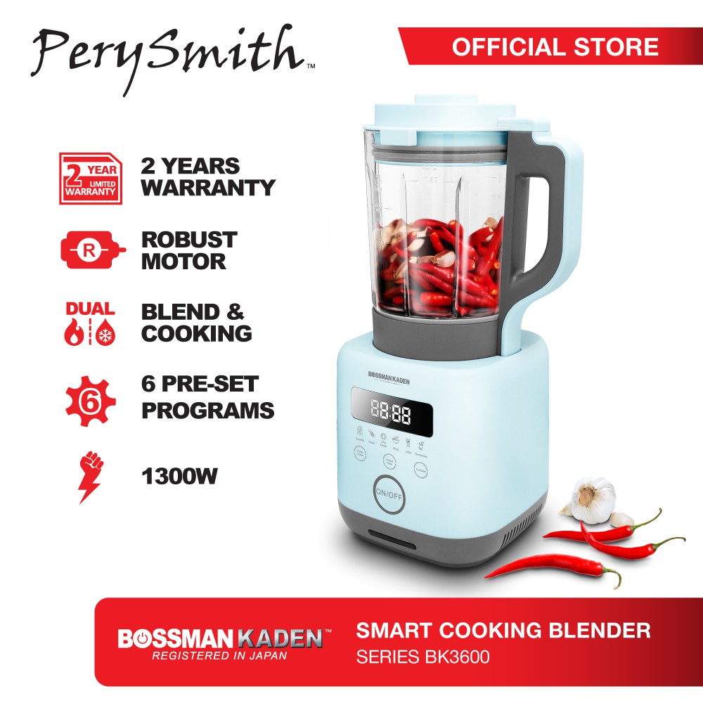 PerySmith Smart Cooking Blender X Bossman Kaden Series BK3600 Shopee